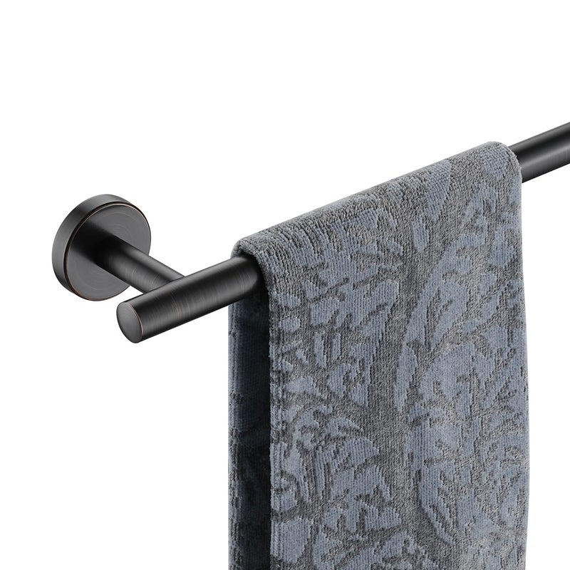 JQK Oil Rubbed Bronze Towel Bar, 15 Inch 304 Stainless Steel Thicken 0.8mm Towel Rack Bathroom, Towel Holder Wall Mount, Useable Length 12 Inch, TB110L12-ORB - Image 1